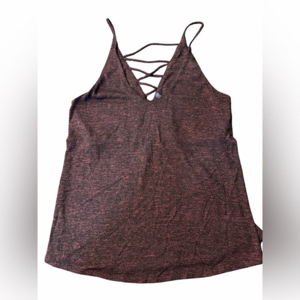 Riller & Fount Maroon Strappy V-Neck Camisole. Gently Used